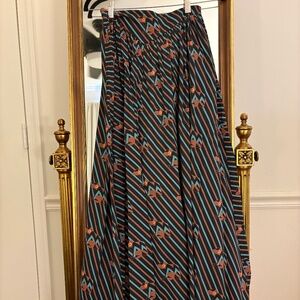 Staud Frog Print Maxi Skirt